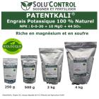 PatentKali® SOLU’CONTROL – Engrais Potassique 100% Naturel – NPK 0-0-30 + Magnésium (MgO 10%) et Soufre (SO₃ 44%) – Plantes, Potager, Fruits, Fleurs – Utilisable en Agriculture Biologique